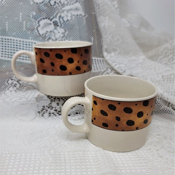 Majesticware by Sakura Stoneware Tribe 1997 Cups Two (2) - Picture 2 of 10